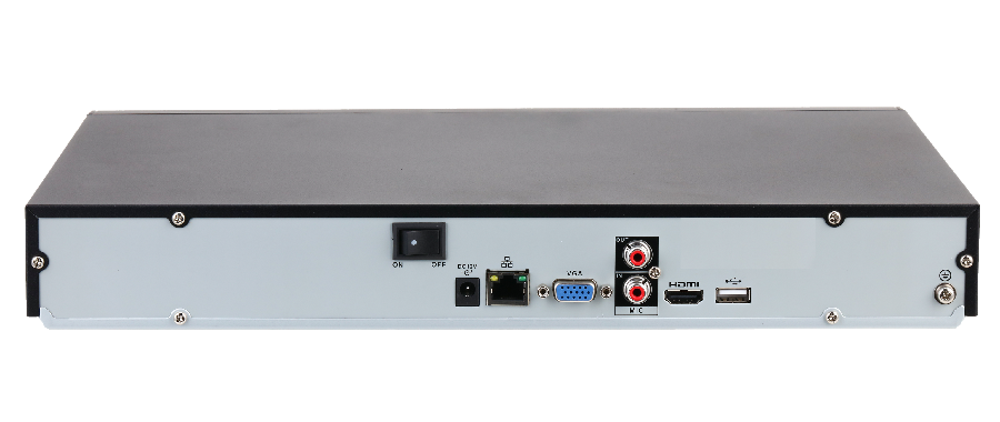 8-канальный IP-видеорегистратор 4K,  H.265+, ИИ; Входящий поток до 80Мбит/с; H.265+, H.265, H.264+, H.264, MJPEG; разрешение записи до 12Мп; 2 SATA III до 8Тбайт;