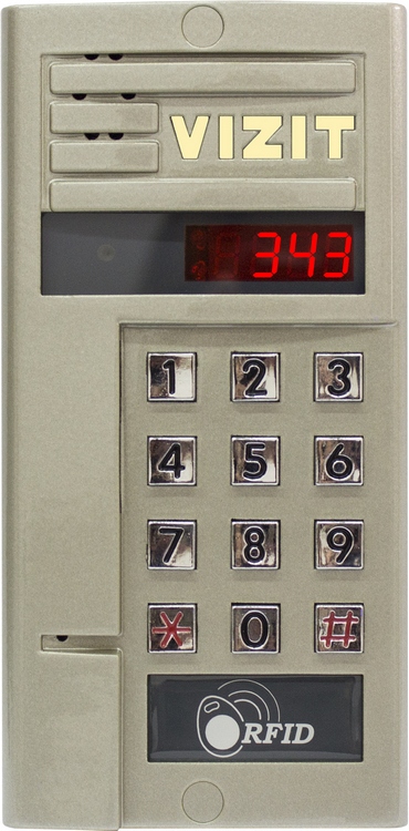 Блок вызова для совместной работы с БУД-302(М,К-20,К-80). Встроенный считыватели ключей RF. Светодиодный дисплей. Подсветка клавиатуры. Встроенная телекамера цветного изображения с функцией "День-ночь"