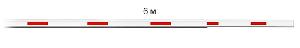 Телескопическая стрела 3.2m+3m для шлагбаумов CMP200