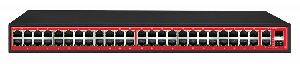 50-портовый PoE коммутатр с двумя гигабитными комбо-портами Fast Ethernet PoE Switch; 48*10/100Base-TX PoE port(Data/Power); 2*Комбо (10/100/1000Base-TX uplink RJ45 port (Data)+ 1000M SFP); 1-48 порты с поддержкой PoE; Полоса пропускания 17.6Гбит/с; 700Вт (AC100-240В 50/60Гц); Встроенный БП AC100~240В 50-60Гц 1A; Температура эксплуатации -10~+55°C; 5%~90% RH Без конденсата; Класс защиты 3кВ 8/20us, IP30