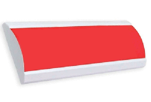 Световое табло полукруглое (красное), 24В, 20мА, 300х100х25мм, 0.18кг, -30С..+55С, IP55