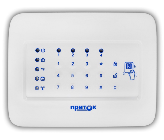 Устройство оконечное объектовое, основной канал Ethernet, резервный канал, GSM(GPRS), Встроенная клавиатура, 4 шлейфа, Модуль GSM - 2G.